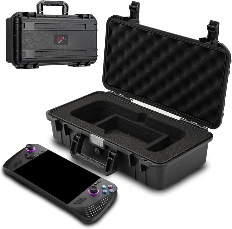 ROG ALLY Carrying Bag - Hard, Waterproof Case for ROG ALLY X, Controllers, Docking Station & Accessories - Large