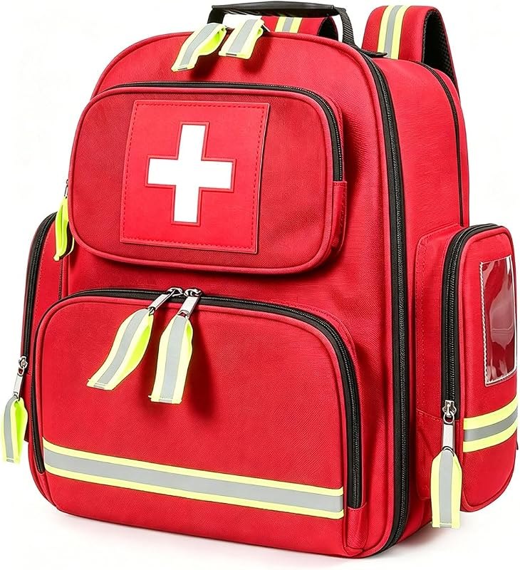 Gatycallaty First Aid Backpack - Multi Pocket Emergency Medical Bag for Camping, Trip, Go Bag, Sports Medicine, Trauma