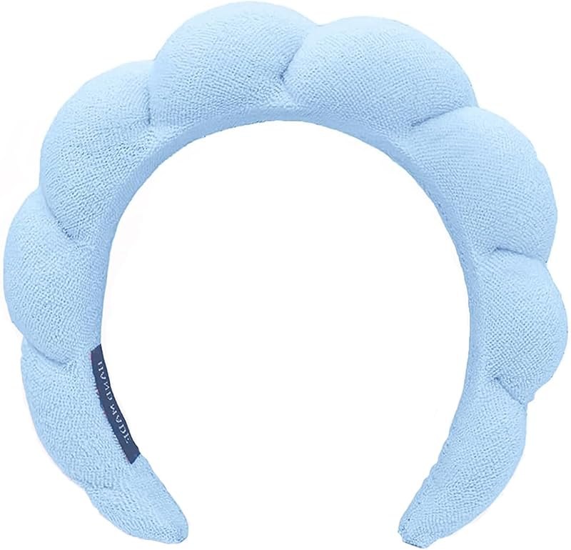 Spa Headbands for Washing Face Makeup Skin Care Headband Women Bubble Facial Beauty Headbands Puffy Shower Towel Band