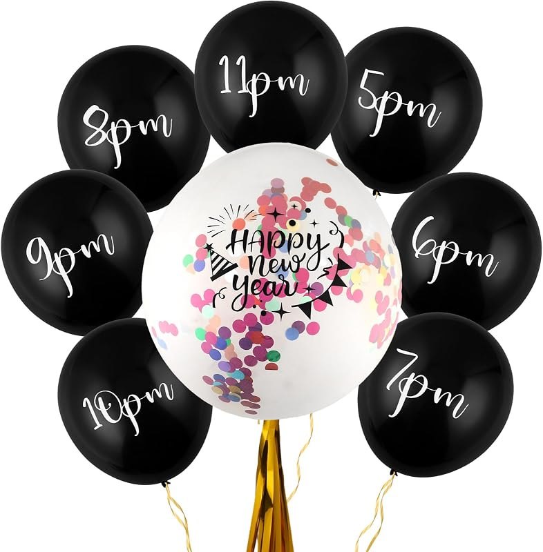 8 Pcs New Years Countdown Balloon 2026 — inflatable new years countdown clock for inflatable new years countdown