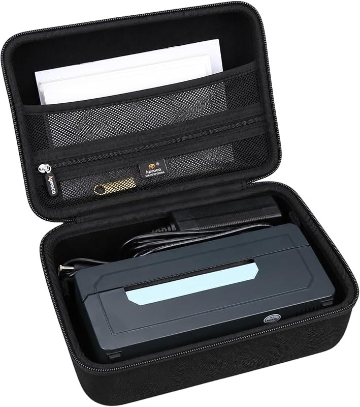 Aproca Case Compatible with JADENS Bluetooth Thermal Shipping Label Printer, Portable Storage Bag for Accessories