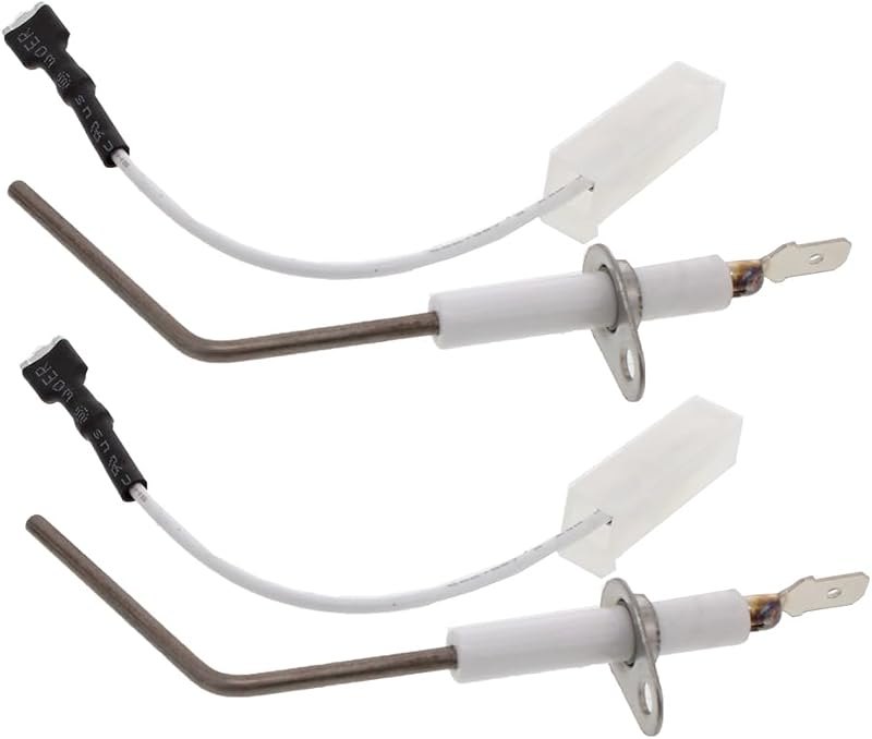 (2 Pack) ClimaTek Furnace Flame Sensor Rod Replaces Carrier, Bryant LH33WZ517 — furnace flame rod for furnace flame rod