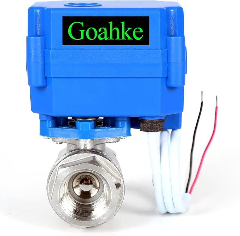 Motorized Ball Valve 1/2" Stainless Steel Full Port 9-24V AC/DC — smart water valve for smart water valve