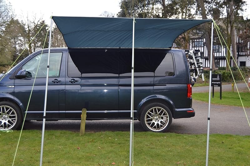 Wild Earth Awning Kit Sun Shade, RV, Camper, Motorhome, SUV, Truck, ANY Vehicle. Lightweight ripstop waterproof. Kit