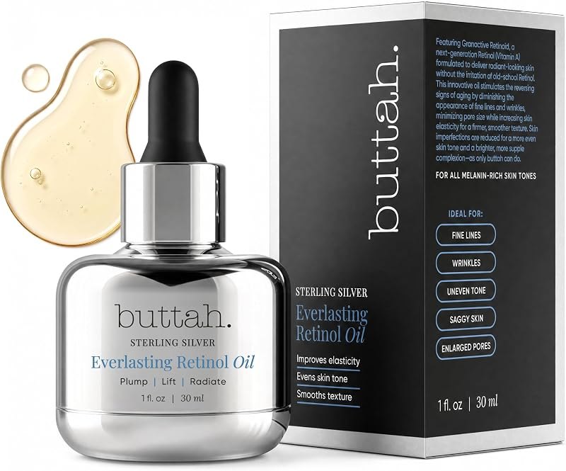Buttah Skin Everlasting Retinol Oil - Retinol Vitamin Serum For Face - Nourish, Hydrate, and Rejuvenate Your Skin with