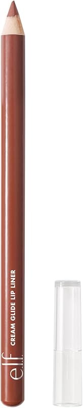 e.l.f. Cream Glide Lip Liner, Highly-Pigmented Pencil For Shaping & Sculpting Lips, Semi-Matte Finish, Vegan &