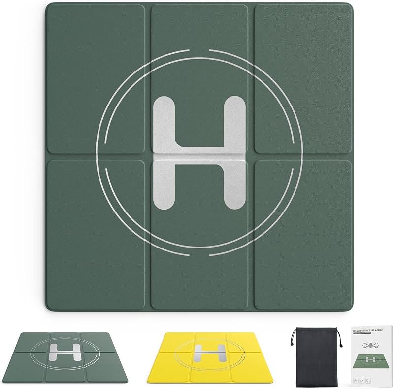 Holy Stone Drone Landing Pad, Holy Stone 50cm/19.68in Universal Portable Luminous Waterproof Foldable Helipad for RC