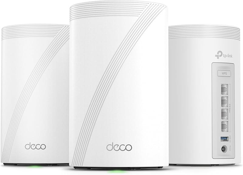 Deco 7 Pro Tri-Band WiFi 7 BE10000 Whole Home Mesh System 6-Stream 10 Gbps — mesh wifi 5 pack for mesh wifi pack