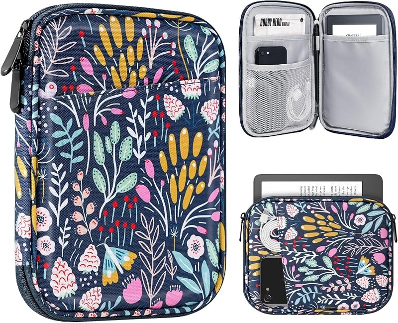 6-7 Inch eReader Sleeve, Colorful Flower — best Kindle Plus E-Reader for kindle plus reader