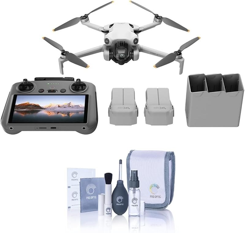 Mini 4 Pro, Folding Mini-Drone with 4K HDR Video Camera for Adults, Under 0.549 lbs/249 g, 34 Mins Flight Time, 20 km