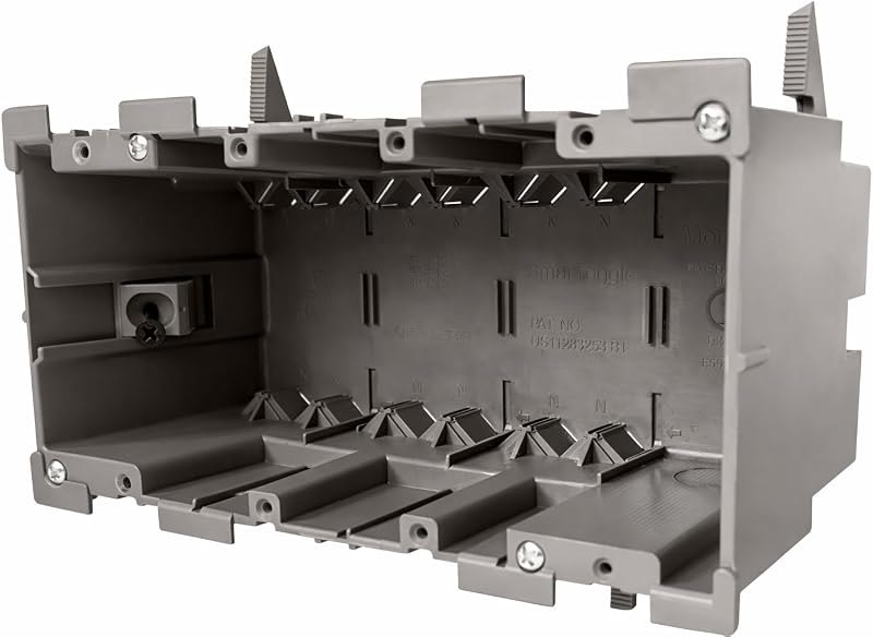 SmarToggle Four Gang Retrofit Wall Box — under counter electrical box for under counter electrical box