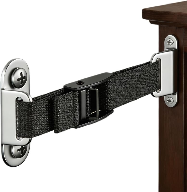 Furniture Anchors,2 Sets,Anti Tip Furniture Wall Anchor for Baby Proofing — Non-Slip Furniture Anchors for non slip