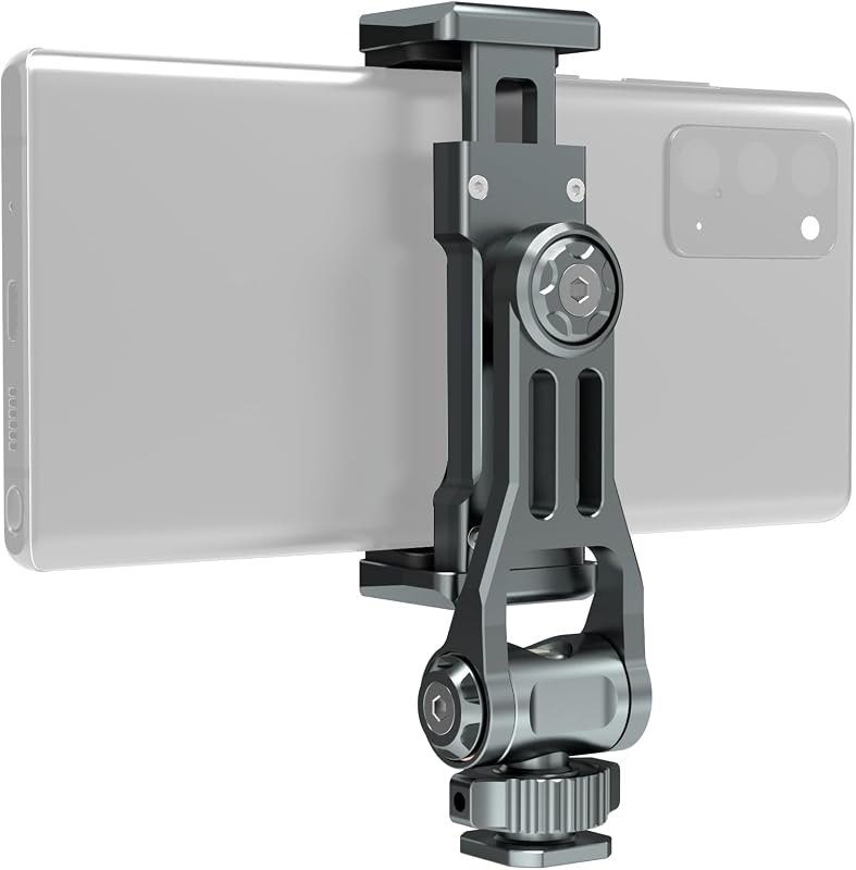 Aluminum Phone Mount for Camera Hot Shoe — gimbal phone clamp for gimbal phone clamp