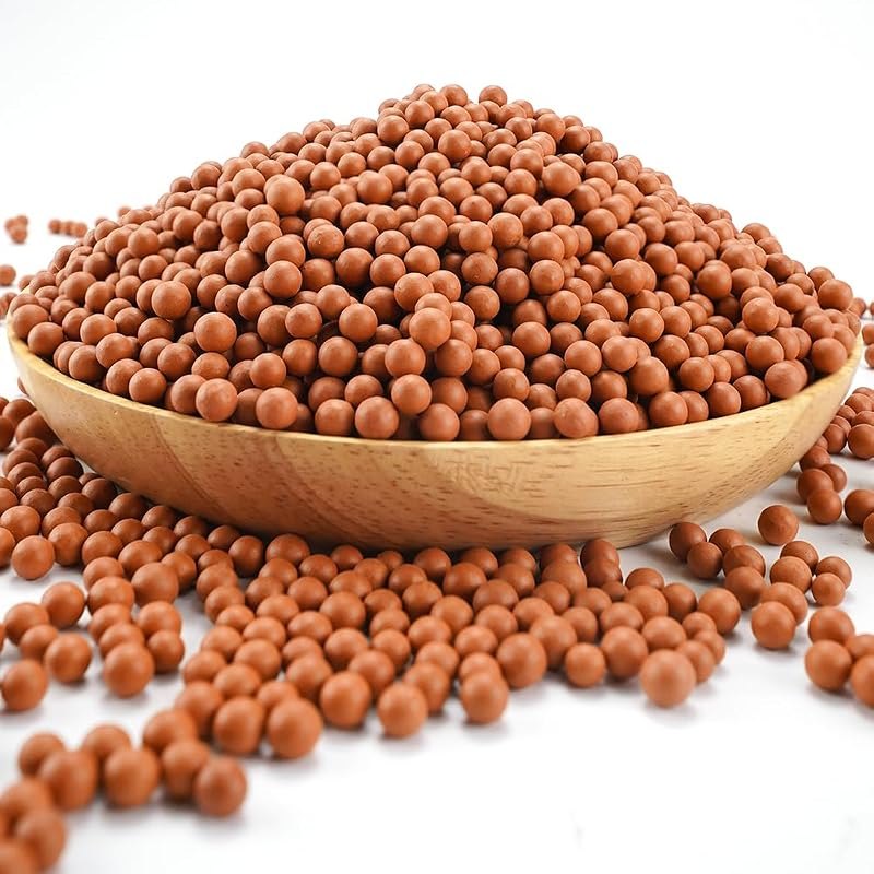 TOYPOPOR Clay Pebbles Gardening Ceramsite Orchid Hydroponic Grow Media Clay Rocks Drainage Water Purification