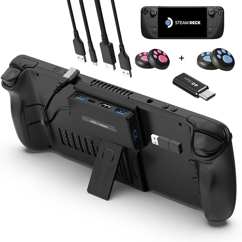 YCE 5-in-1 Steam Deck Dock for Switch, ROG Ally, Legion Go — steam deck stand for steam deck stand