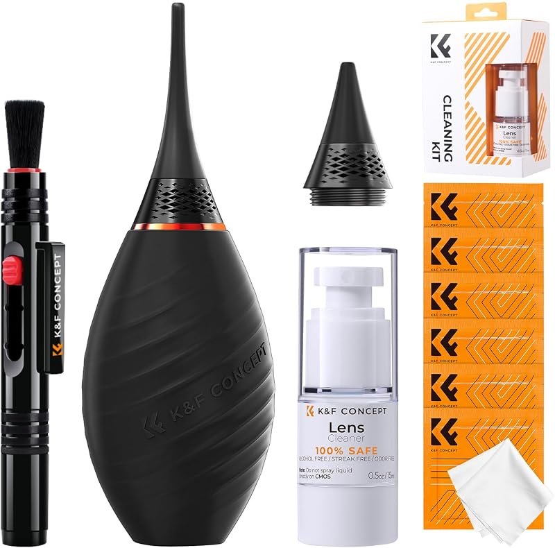 K&F CONCEPT 10-in-1 Photo Camera Cleaning Kit for Lensc,Camera, Cell Phones — cameras cleaning kit for cameras