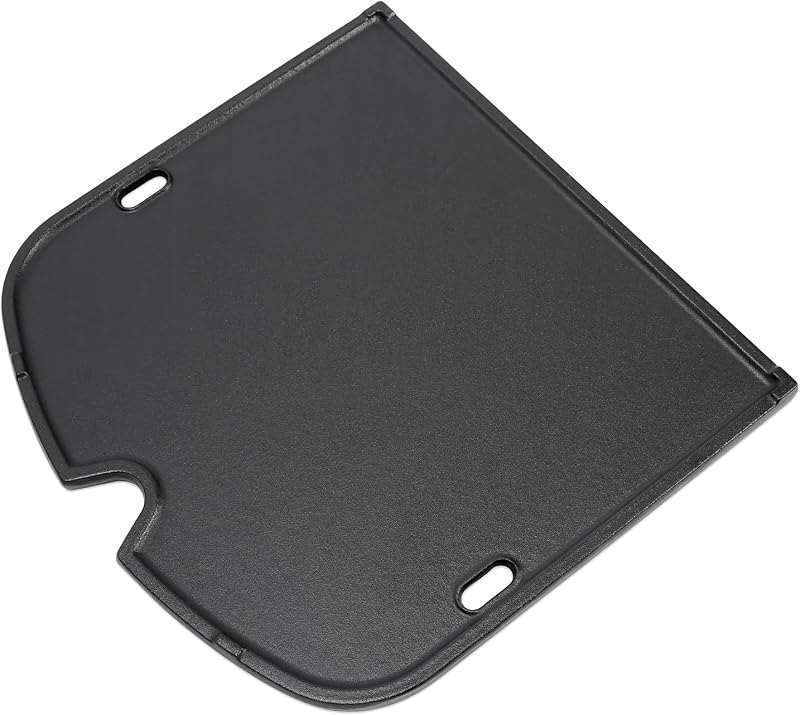Cast Iron Griddle for Weber Traveler Portable Gas Grill, Grill Griddle Replacement Part for Weber Traveler Grill