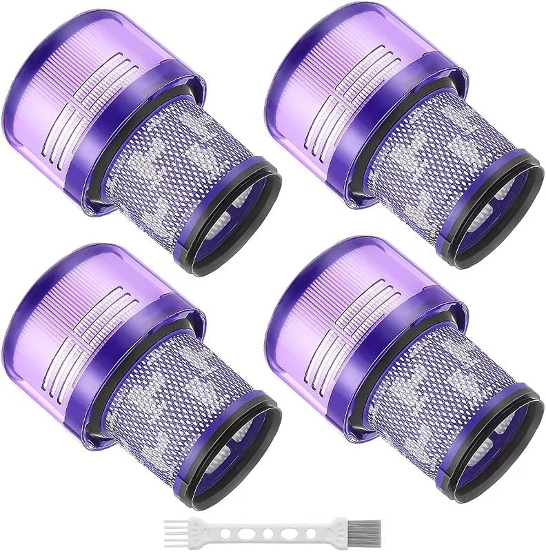 4 Pack Replacement Filters Parts Compatible with V11 Torque V11 Animal V15 Inspection V11 Cordless Vacuum V15s Detect