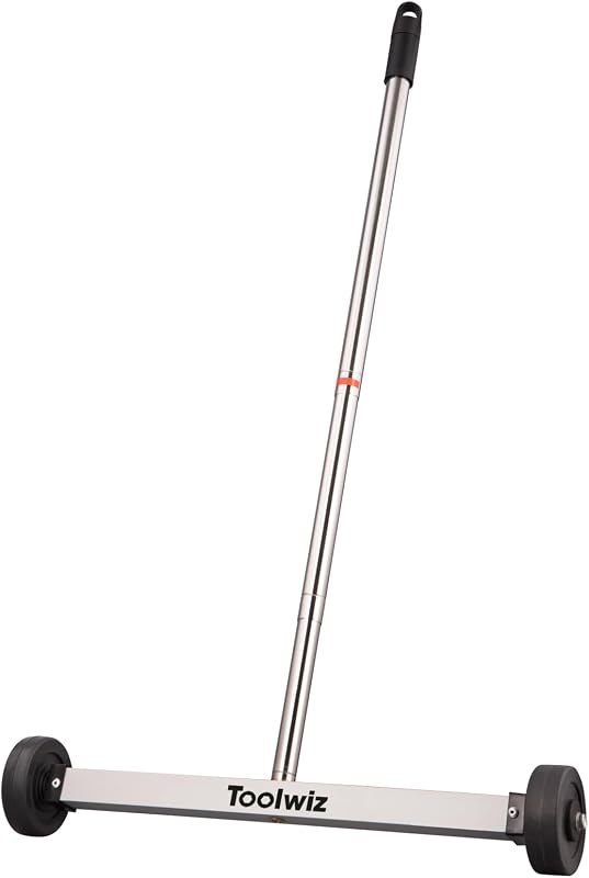 Toolwiz Magnetic Pick Up Sweeper 17-inch Wide, 8.8 Lbs Magnet Pull Force — magnetic floor sweep for magnetic floor sweep