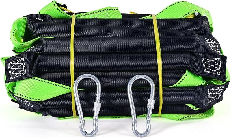 Fire Escape Ladders, 16.4FT Emergency Rope Ladder with 2 Hooks for 2-3 Story Homes, Portable Multi-use Quick