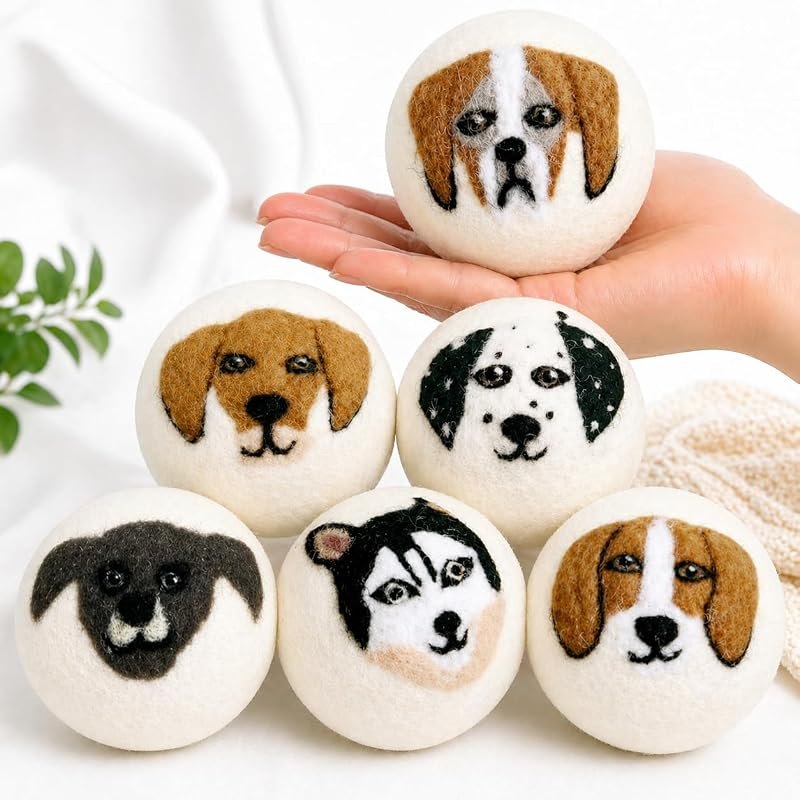 Wool Dryer Balls XL 6-Pack — extra large wool dryer balls for extra large wool dryer