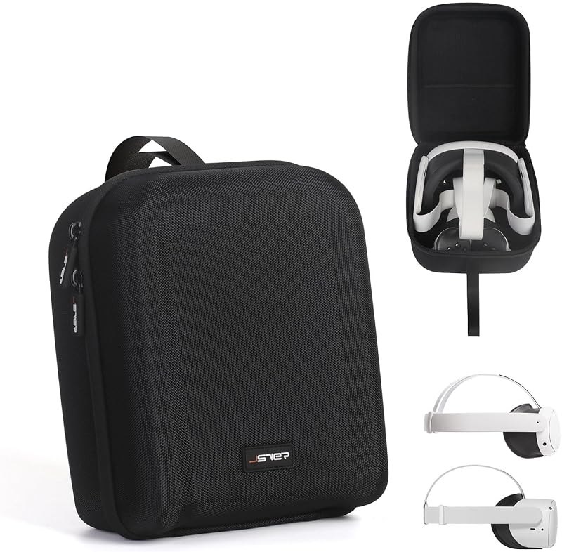 Carrying Case for Meta Quest 3S JSVER Hard Case for Quest 3S/ Quest 3/ Quest 2 VR Gaming Headset, Travel Storage Case
