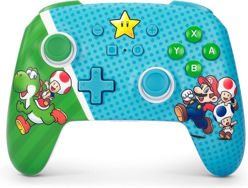 PowerA Enhanced Wireless Controller - Nintendo Switch/Switch Lite/Switch-OLED Model, Nintendo Switch 2, Super Star