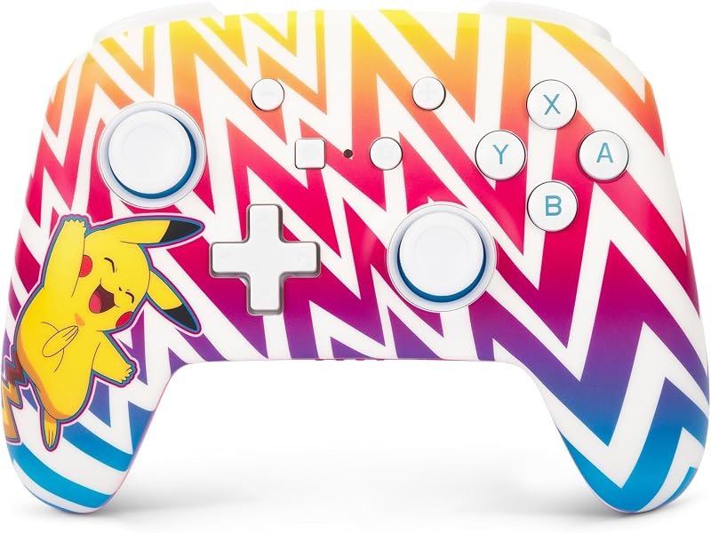 PowerA Enhanced Wireless Controller - Nintendo Switch/Switch Lite/Switch-OLED Model, Nintendo Switch 2, Pikachu