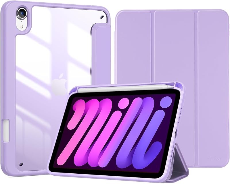 ProCase Smart Case for iPad mini 7th(A17 Pro) 2024 / Mini 6th Generation 8.3" 2021, Protective Cover with Pencil