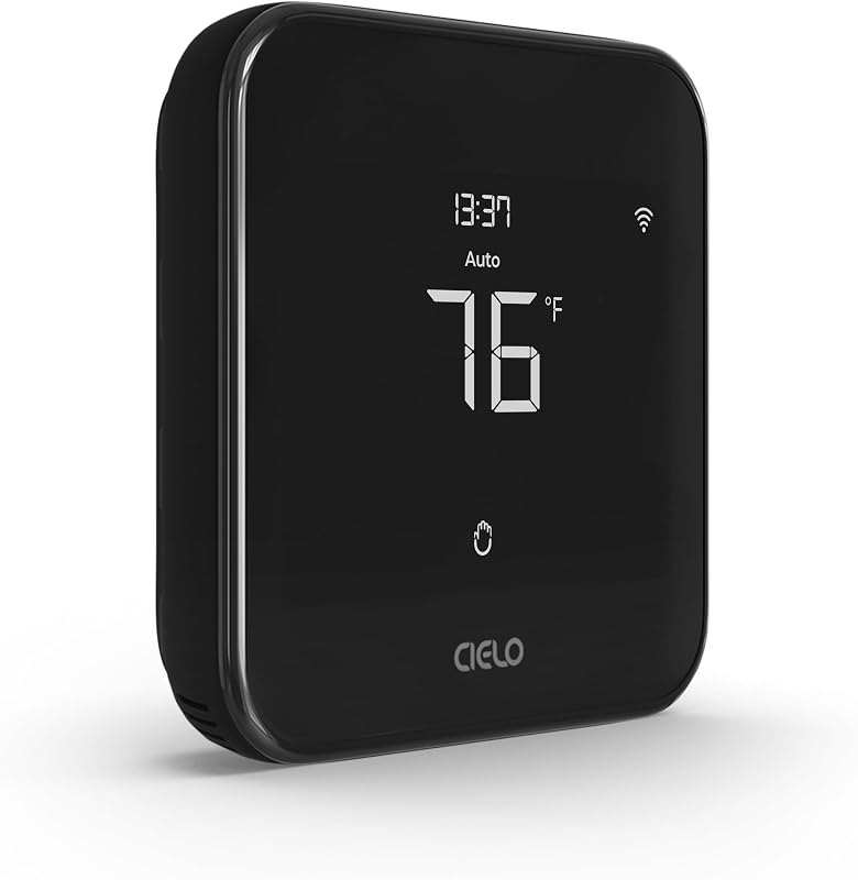 Cielo Smart Thermostat Eco for Central HVAC, Energy Star Certified (Black) — smart baseboard heater thermostat for