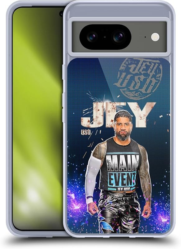Head Case Designs Officially Licensed WWE Portrait Jey USO Gel Case [Military Grade Protection] Compatible with Google