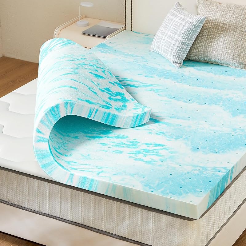 Mattress Topper, Twin XL Cooling Memory Foam Bed Toppers, 2 Inch Soft Mattress Pads for Sleeper Sofa, RV, Camper
