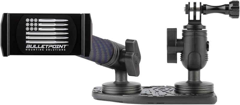 Bulletpoint Metal Dash Mount Cell Phone Holder & Action Camera Bracket Compatible with 2024+ Jeep Wrangler JL, 4xe &