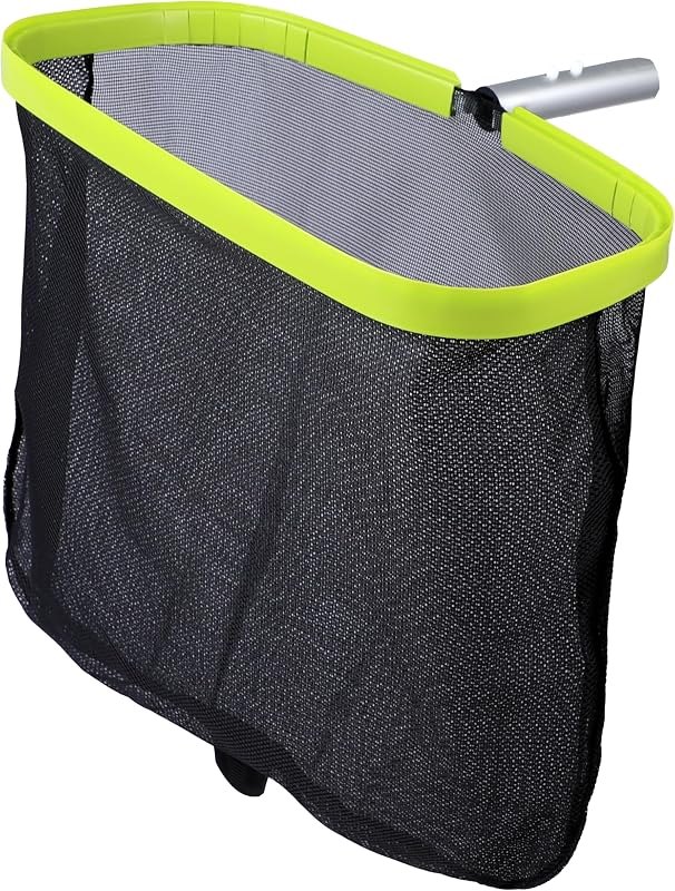 EcoNour Large 17.5" Pool Leaf Net, Heavy Duty Pool Skimmer Net with Reinforced Double Layer Fine Mesh Bag & Aluminum