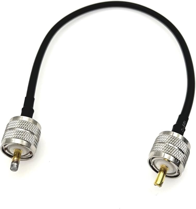 JZK UHF Male PL-259 to UHF Male PL-259 RG58 Coaxial Cable for HAM & CB Radio: Ideal for Antenna Analyzer, Reactive