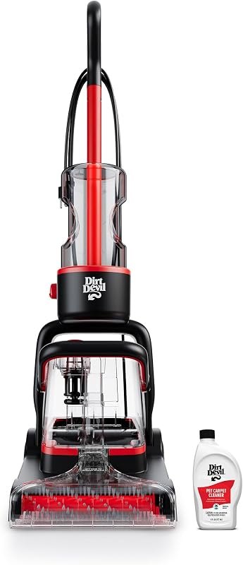 Dirt Devil Full Size Carpet Cleaner Machine for Carpet and Upholstery — carpet shampooer cordless for carpet shampooer