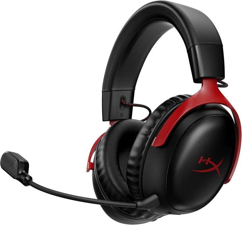 HyperX Cloud III Wireless Gaming Headsets with Microphone Noise Cancellation DTS Headphone:X 120-Hour Battery for PC
