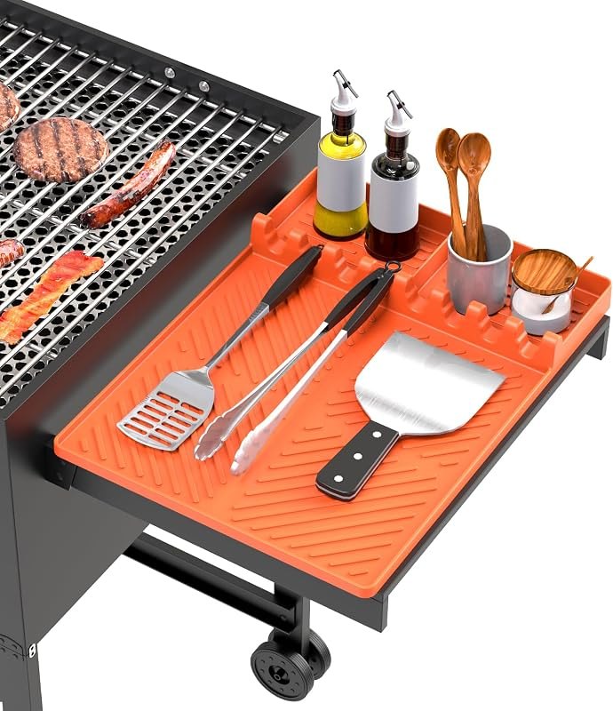 Silicone Grill Mat Compatible with Blackstone, BBQ Griddle Tool — bbq grill mat for bbq grill mat
