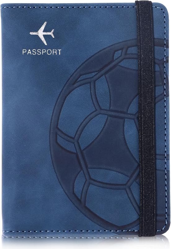 Passport Holder and Card Slot Combo RFID Blocking Leather Personalized Travel Passport Wallet for Men and Women US