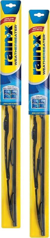 Rain-X RX30216 WeatherBeater Wiper Blades, 16" Windshield Wipers (Pack Of 2), Automotive Replacement Windshield Wiper