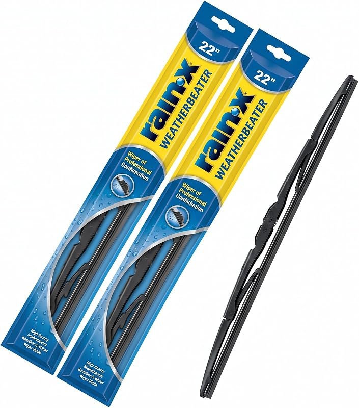 Rain-X RX30222 WeatherBeater All-Season OEM Quality Conventional Windshield Wiper Blade - 22" (Pack of 2) — boat