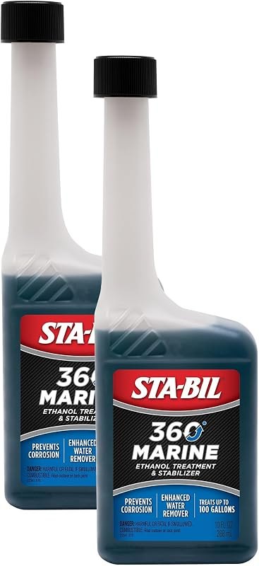 STA-BIL 360 Marine Ethanol Treatment & Fuel Stabilizer - Full Fuel System Cleaner - Fuel Injector Cleaner - Removes