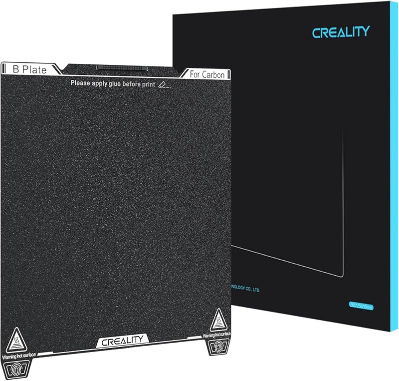 Creality Official K1C Build Plate, 235x235mm Textured Surface PEI Sheet Magnetic Flexible Spring Steel Bed Plate for