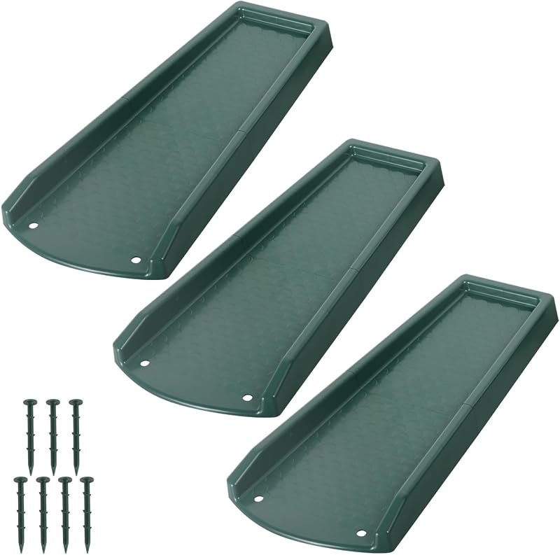 plusgutter Rain Gutter Downspout Splash Block, Gutter Downspout Extensions for Water Drainage, 24" Gutter Splash