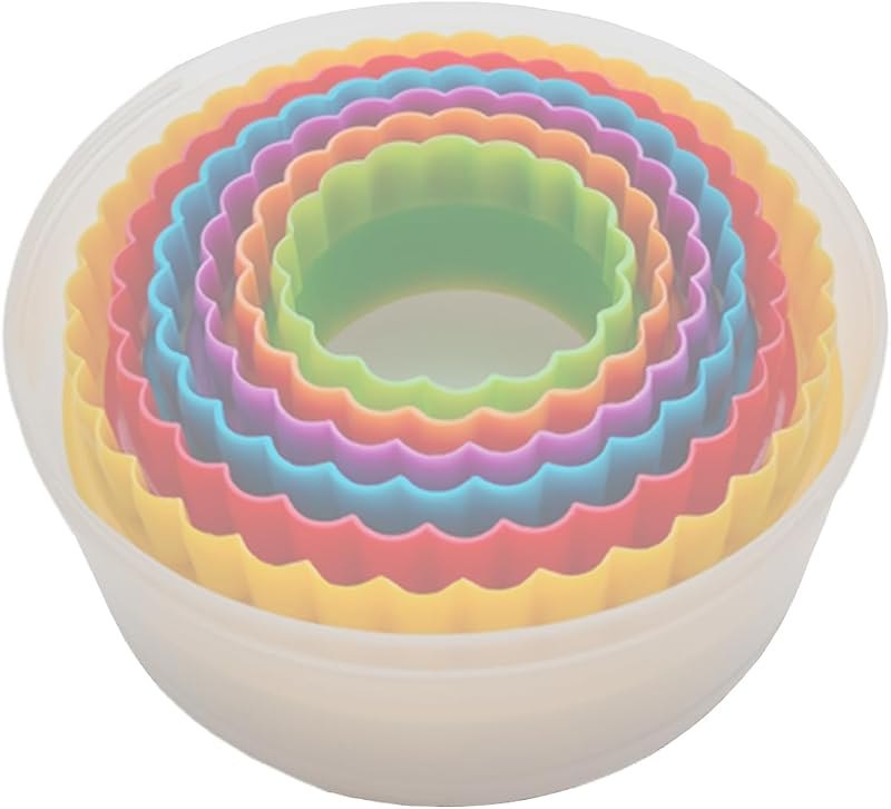 Cookie Cutter Set - 6 PCS Perfect for Baking Unique Flower, Round, and Circle Cookies — Oreo Cookie Cutter Set for