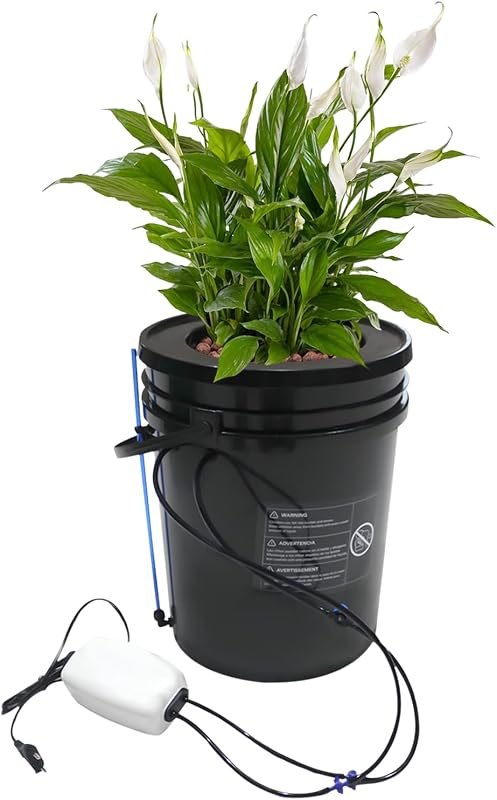 DWC Hydroponics Growing System, 5-Gallon Deep Water Culture, Recirculating Drip Garden System Kitwith Multi-Purpose