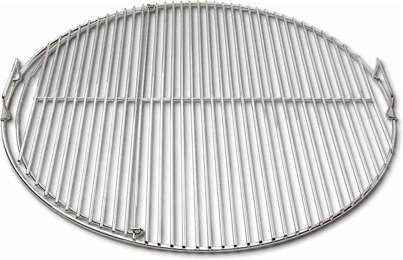 SnS Grills Slow ‘N Sear EasySpin Charcoal Grill Cooking Grate - Compatible with Weber and Other Grills, 2-Zone
