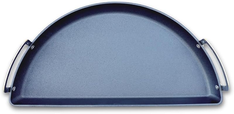 SnS Grills Slow ‘N Sear Cast Iron Drip 'N Griddle Pan 18", 3-in-1 Versatile Grill Accessory for Searing, Griddle and