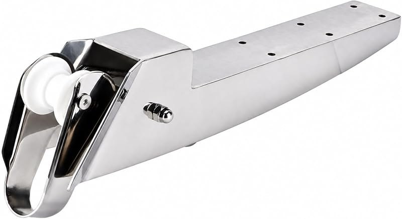 24in Boat Bow Anchor Roller Bracket 316 Stainless Steel Universal Fit for Marine Ships 22 44lbs — boat anchor roller