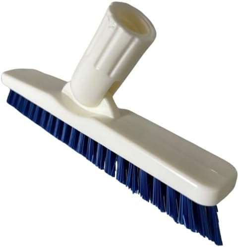 Professional Grout Brush Heavy-Duty Swivel Head with Stiff V-Shaped Bristles for Deep Cleaning Tile, Corners, Showers